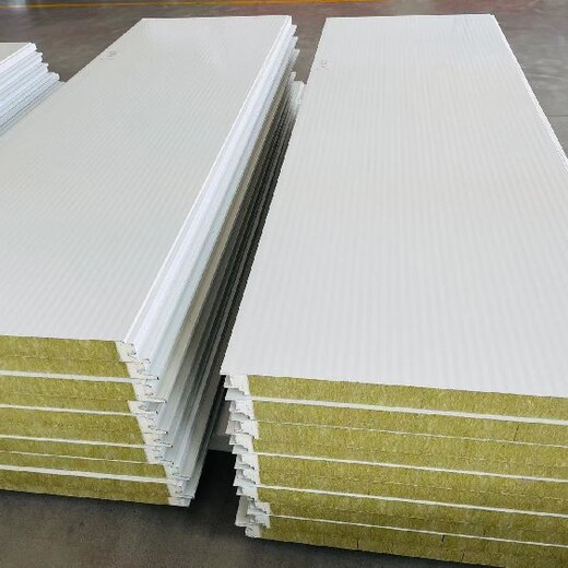 上海聚氨酯封邊巖棉復合板在線咨詢,橫鋪巖棉夾芯板